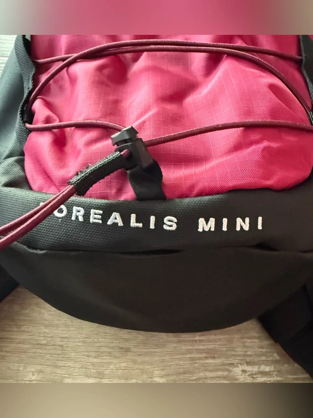 The North Face Borealis Mini Backpack in Lali Guran pink black NEW 10L